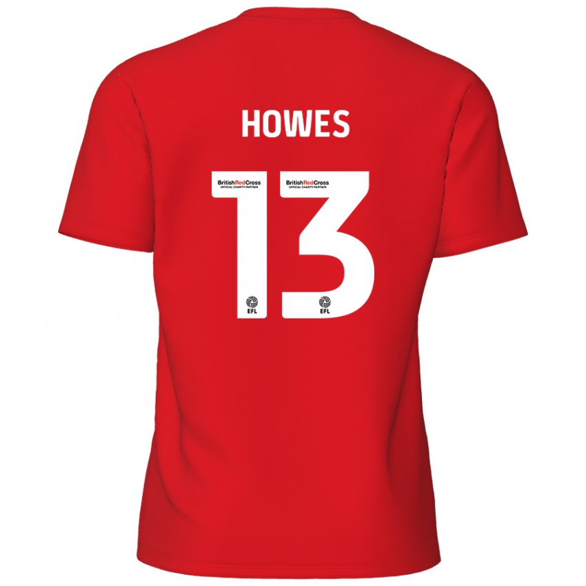 Gyermek Sam Howes #13 Piros Hazai Jersey 2024/25 Mez Póló Ing