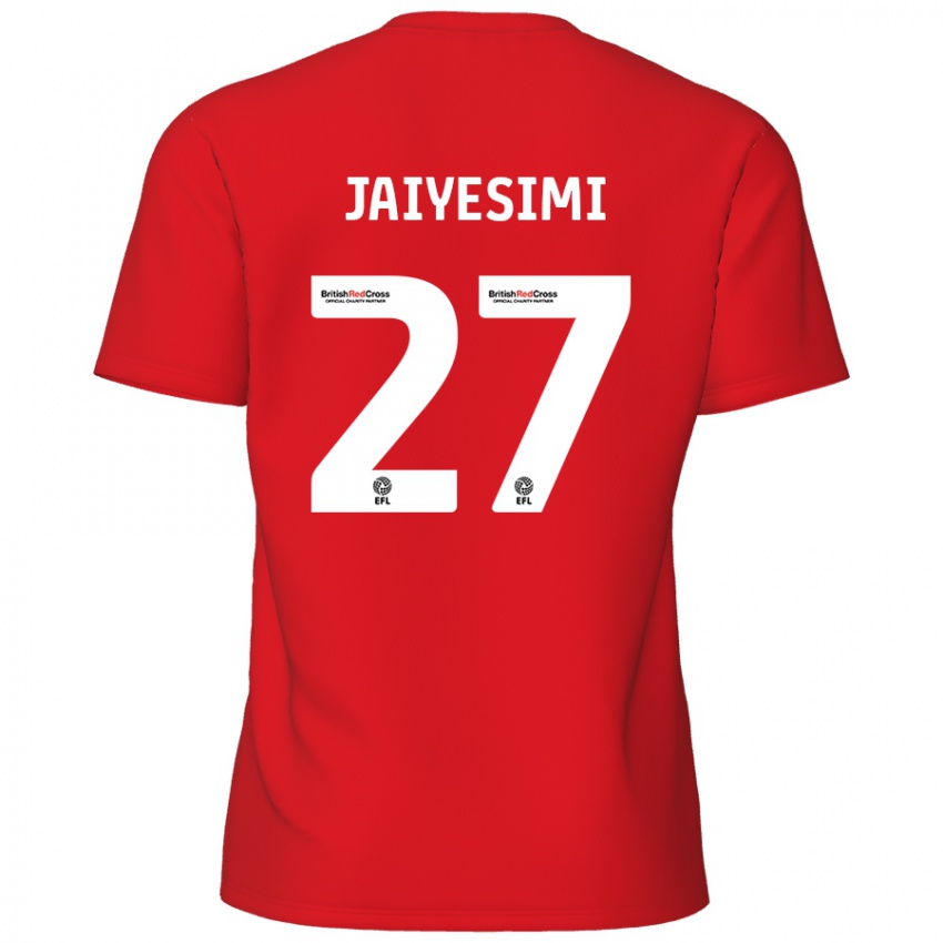 Gyermek Diallang Jaiyesimi #27 Piros Hazai Jersey 2024/25 Mez Póló Ing