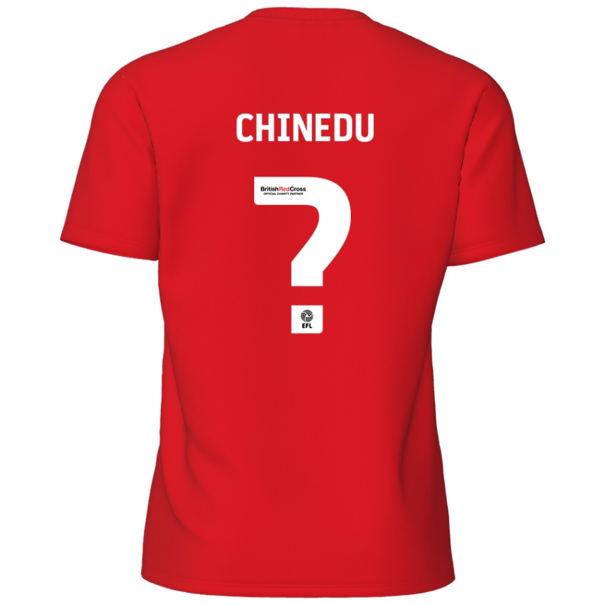 Gyermek Phillip Chinedu #0 Piros Hazai Jersey 2024/25 Mez Póló Ing