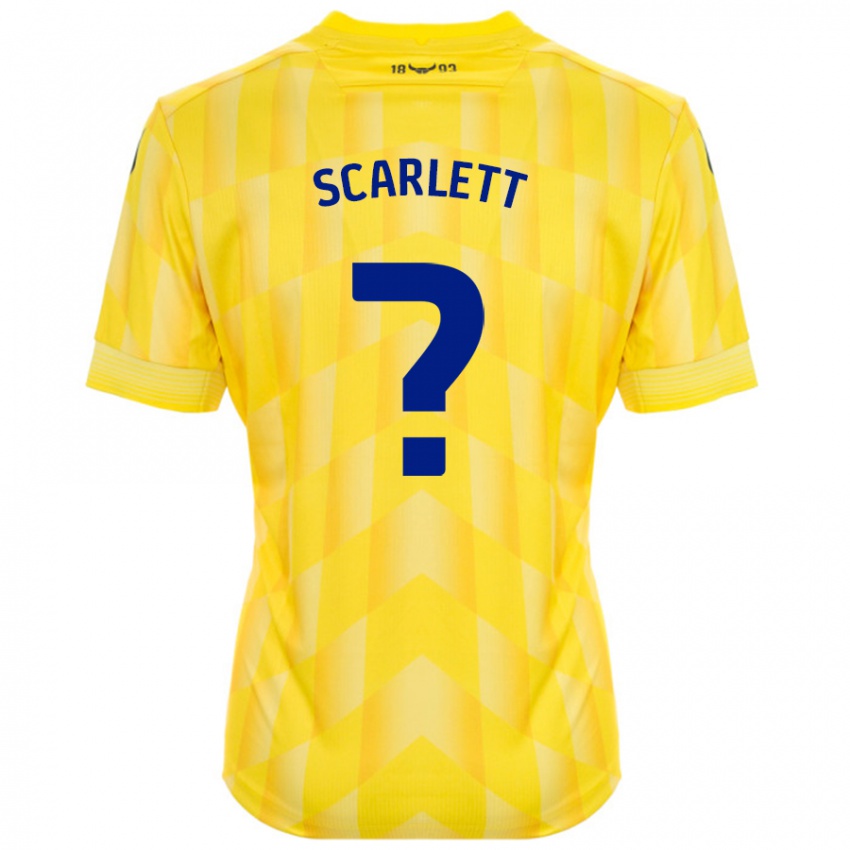 Gyermek Dane Scarlett #0 Sárga Hazai Jersey 2024/25 Mez Póló Ing