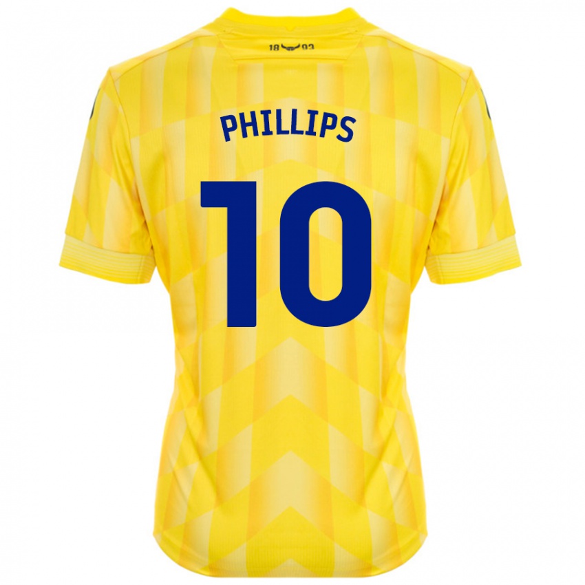 Gyermek Matt Phillips #10 Sárga Hazai Jersey 2024/25 Mez Póló Ing