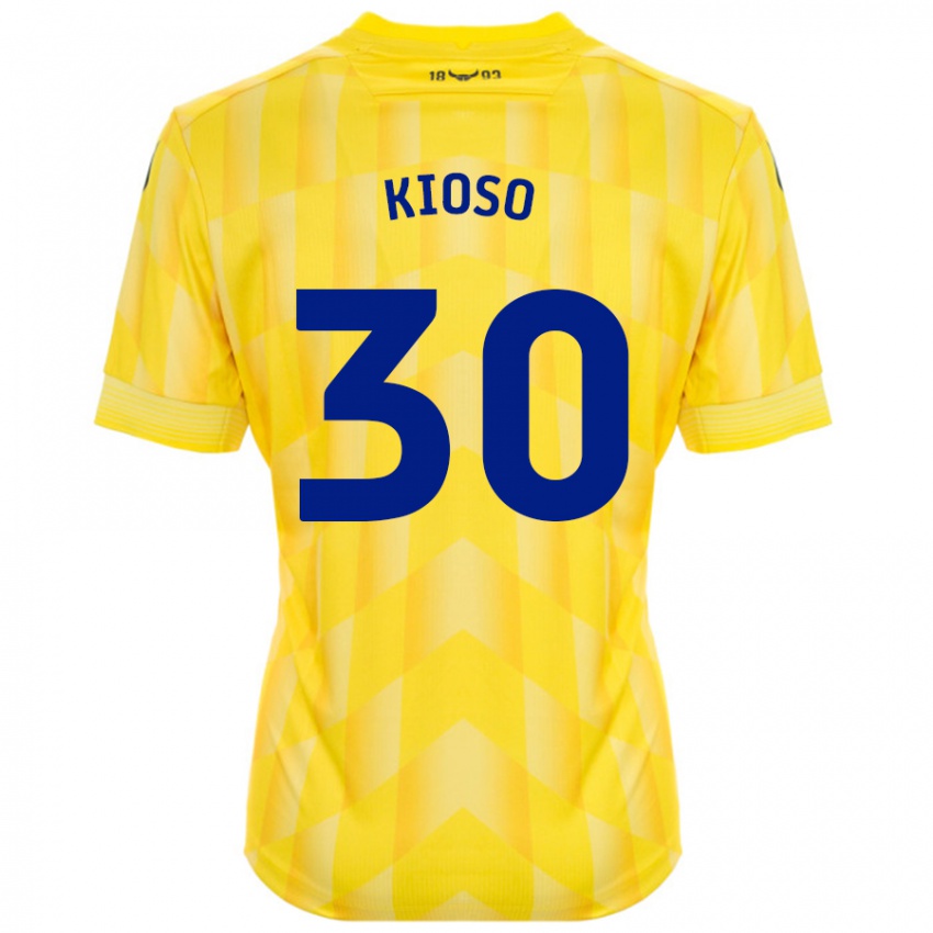 Gyermek Peter Kioso #30 Sárga Hazai Jersey 2024/25 Mez Póló Ing