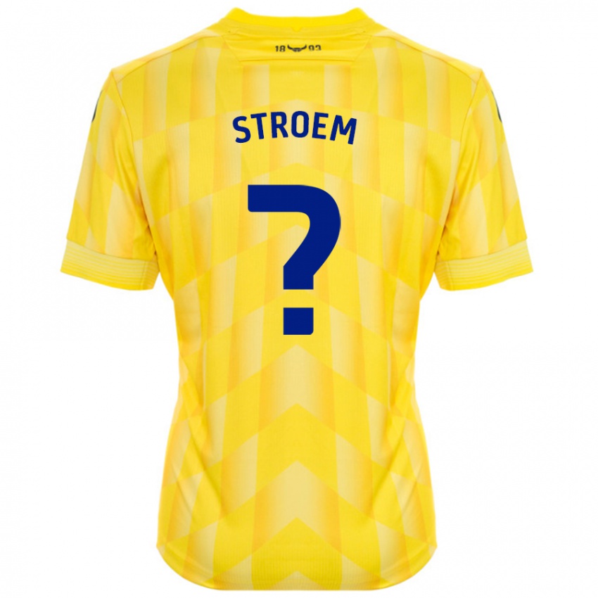 Gyermek Lena Stroem #0 Sárga Hazai Jersey 2024/25 Mez Póló Ing