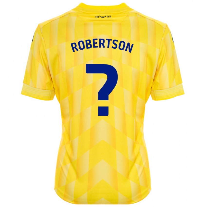 Gyermek Maddie Robertson #0 Sárga Hazai Jersey 2024/25 Mez Póló Ing