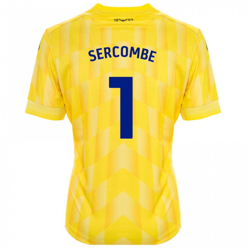 Gyermek Paris Sercombe #1 Sárga Hazai Jersey 2024/25 Mez Póló Ing