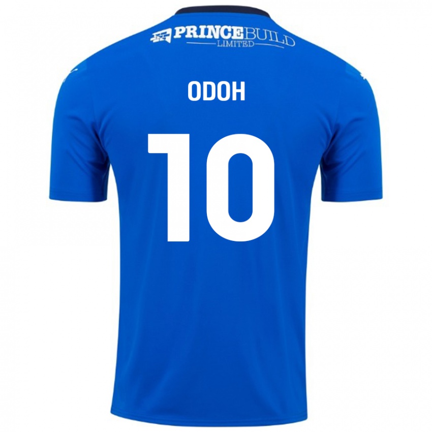 Gyermek Abraham Odoh #10 Kék Fehér Hazai Jersey 2024/25 Mez Póló Ing