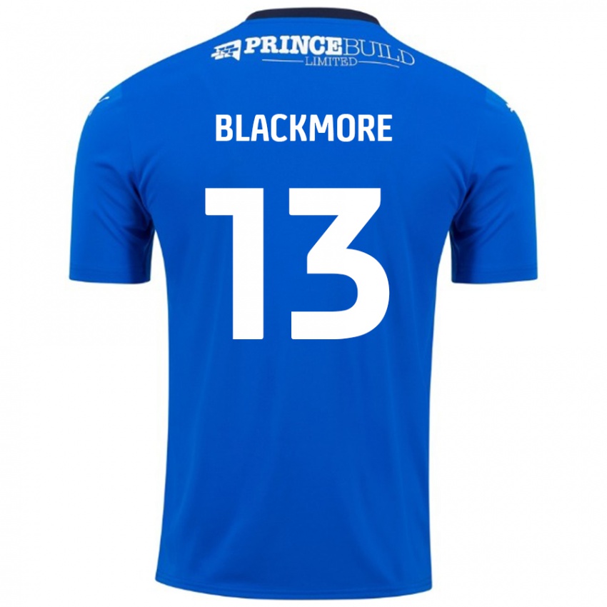 Gyermek Will Blackmore #13 Kék Fehér Hazai Jersey 2024/25 Mez Póló Ing