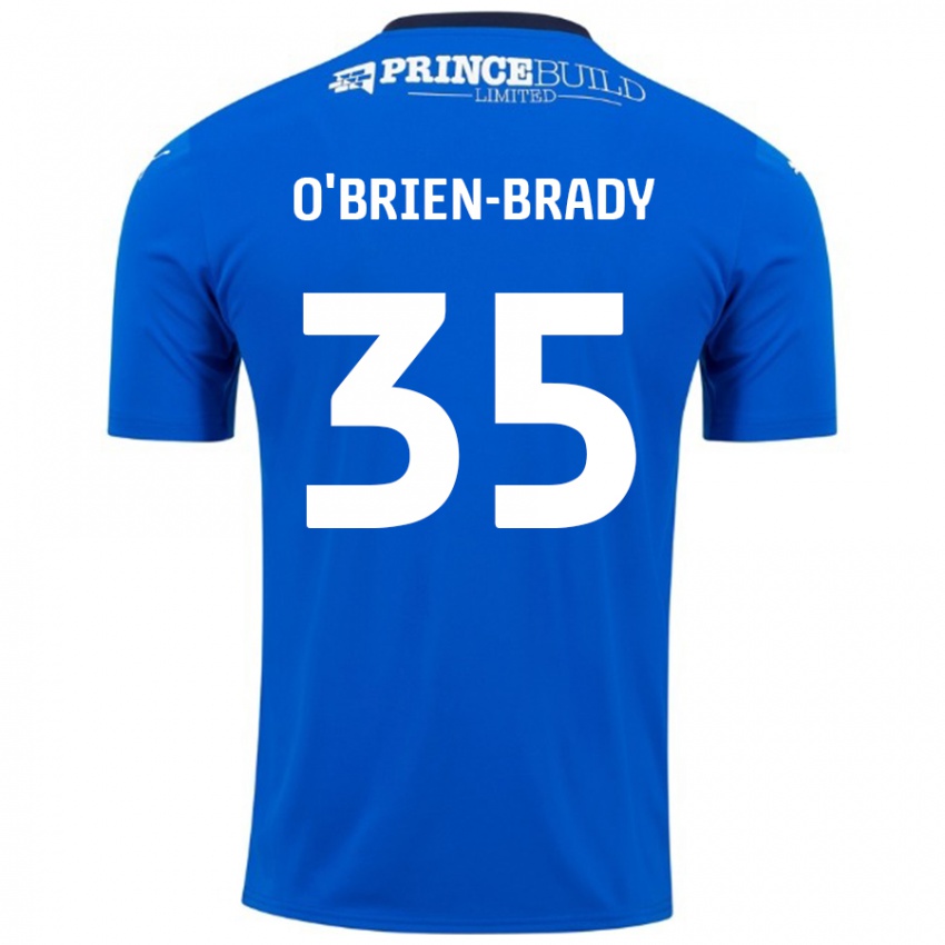 Gyermek Donay O'brien-Brady #35 Kék Fehér Hazai Jersey 2024/25 Mez Póló Ing