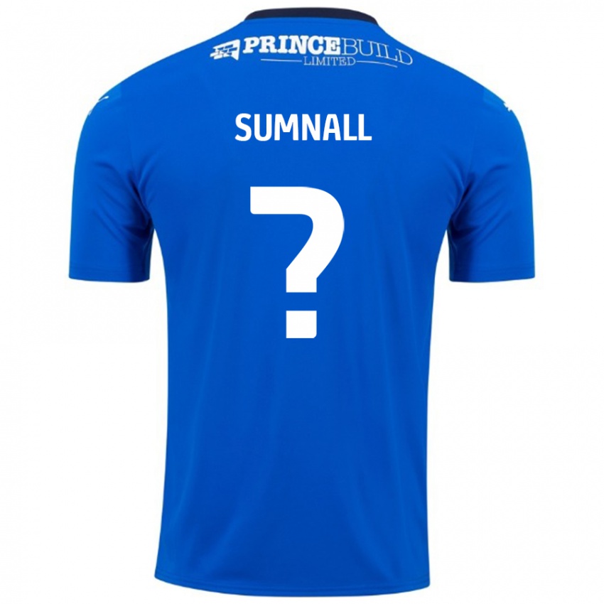 Gyermek Jenson Sumnall #0 Kék Fehér Hazai Jersey 2024/25 Mez Póló Ing