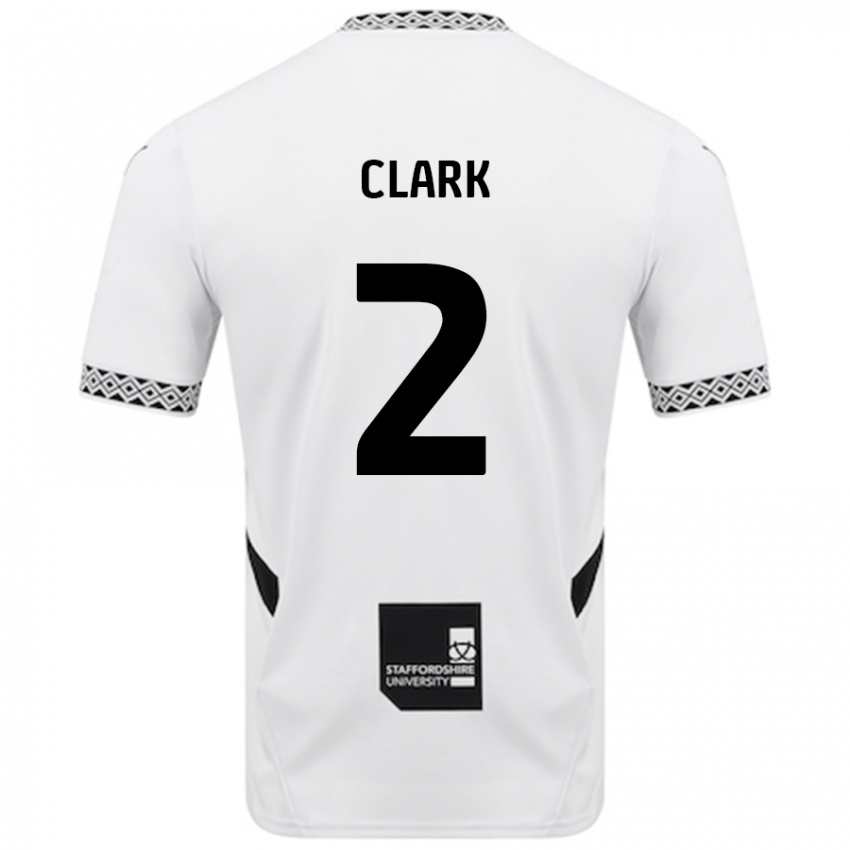 Gyermek Mitch Clark #2 Fehér Hazai Jersey 2024/25 Mez Póló Ing