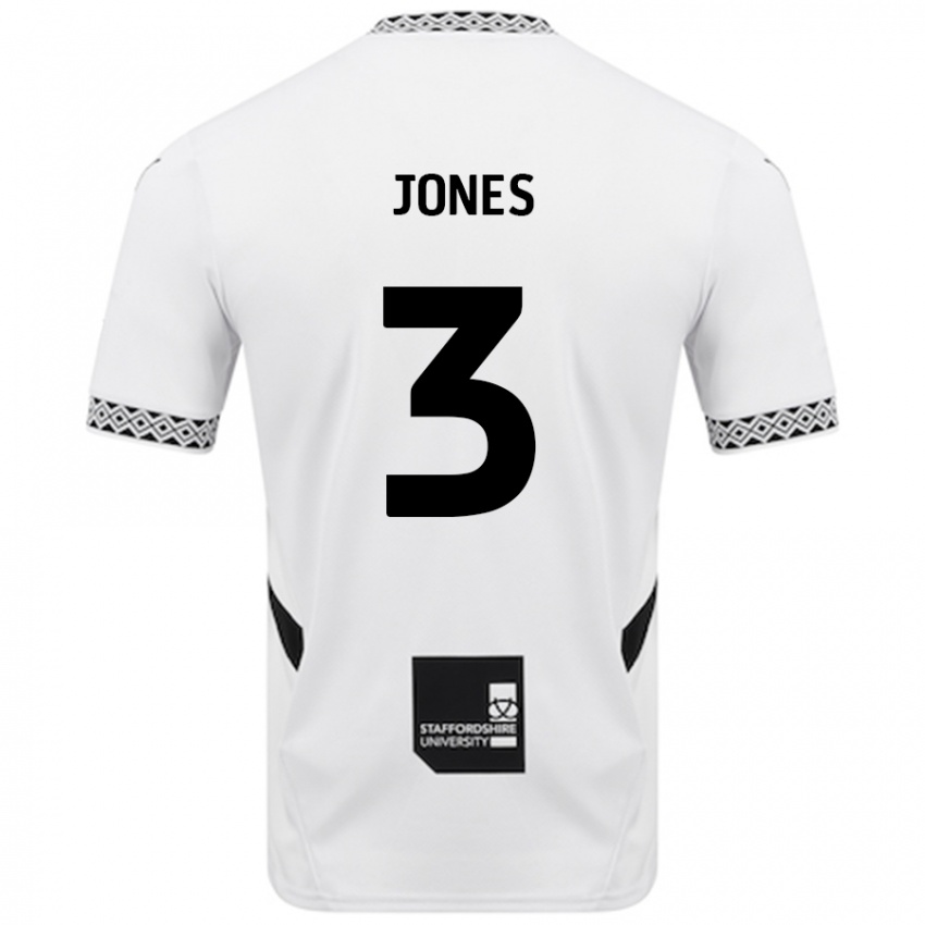 Gyermek Dan Jones #3 Fehér Hazai Jersey 2024/25 Mez Póló Ing