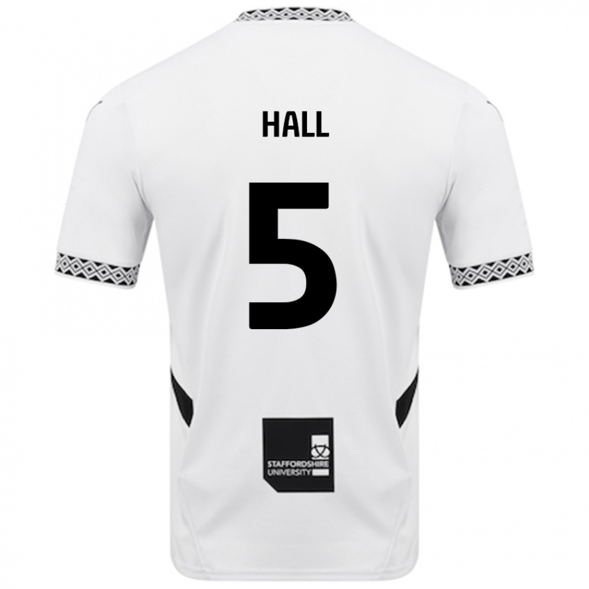 Gyermek Connor Hall #5 Fehér Hazai Jersey 2024/25 Mez Póló Ing