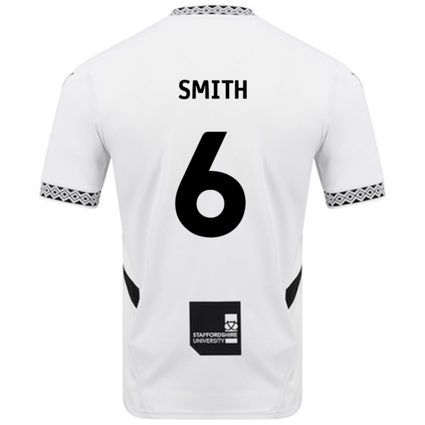 Gyermek Nathan Smith #6 Fehér Hazai Jersey 2024/25 Mez Póló Ing