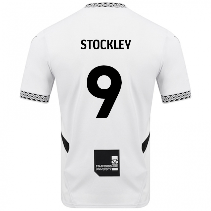 Gyermek Jayden Stockley #9 Fehér Hazai Jersey 2024/25 Mez Póló Ing