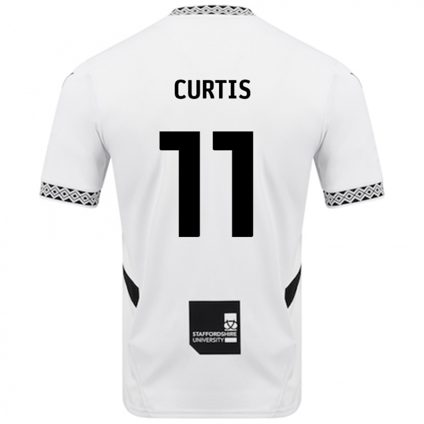 Gyermek Ronan Curtis #11 Fehér Hazai Jersey 2024/25 Mez Póló Ing