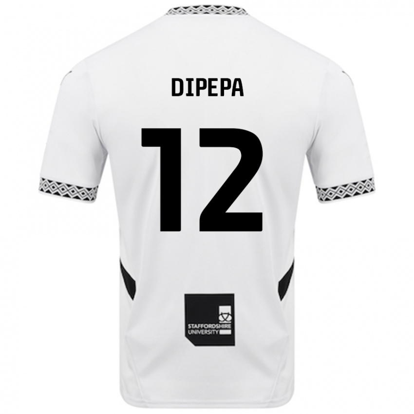 Gyermek Baylee Dipepa #12 Fehér Hazai Jersey 2024/25 Mez Póló Ing