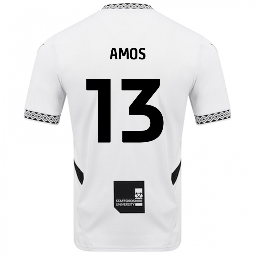 Gyermek Ben Amos #13 Fehér Hazai Jersey 2024/25 Mez Póló Ing