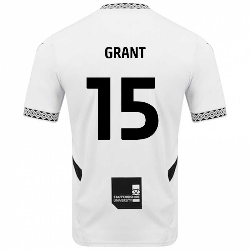 Gyermek Conor Grant #15 Fehér Hazai Jersey 2024/25 Mez Póló Ing