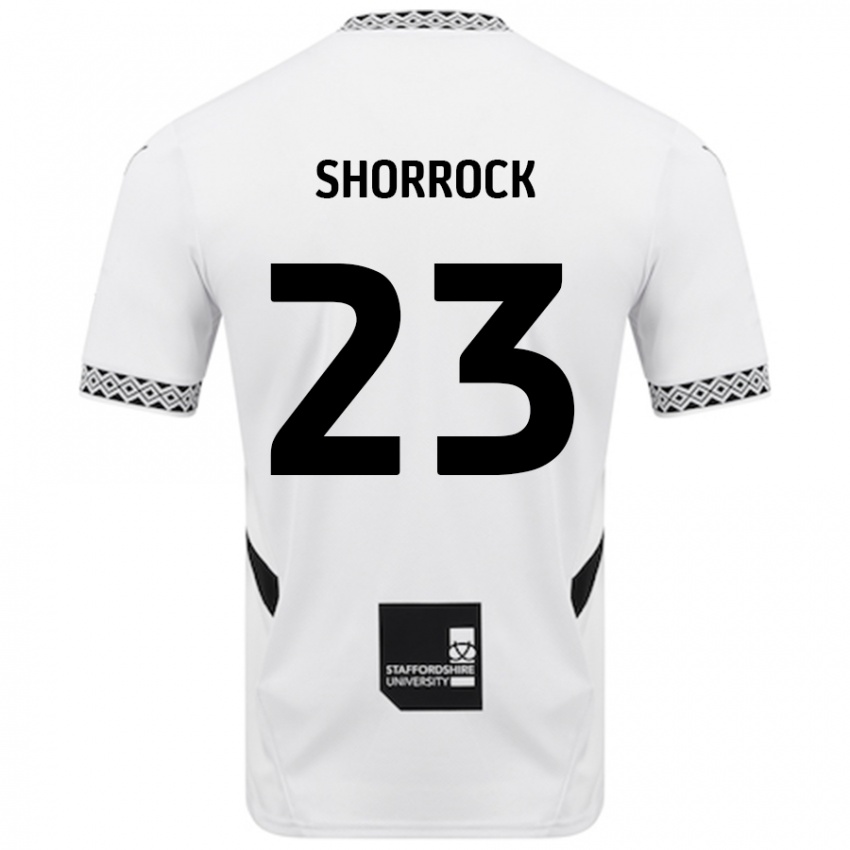 Gyermek Jack Shorrock #23 Fehér Hazai Jersey 2024/25 Mez Póló Ing