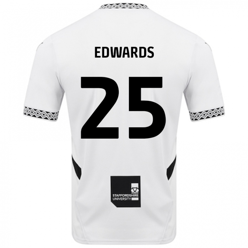 Gyermek Diamond Edwards #25 Fehér Hazai Jersey 2024/25 Mez Póló Ing