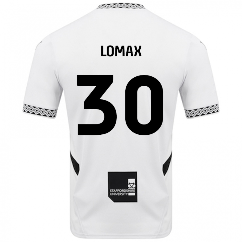 Gyermek Ben Lomax #30 Fehér Hazai Jersey 2024/25 Mez Póló Ing