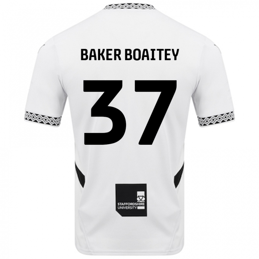 Gyermek Benicio Baker-Boaitey #37 Fehér Hazai Jersey 2024/25 Mez Póló Ing