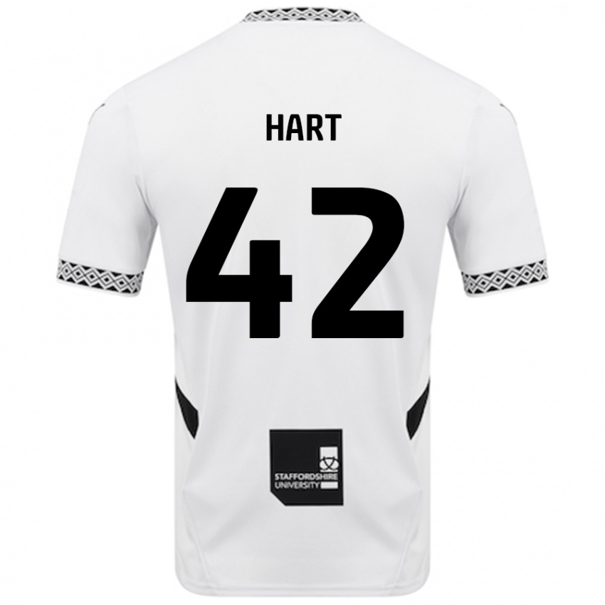 Gyermek Sam Hart #42 Fehér Hazai Jersey 2024/25 Mez Póló Ing