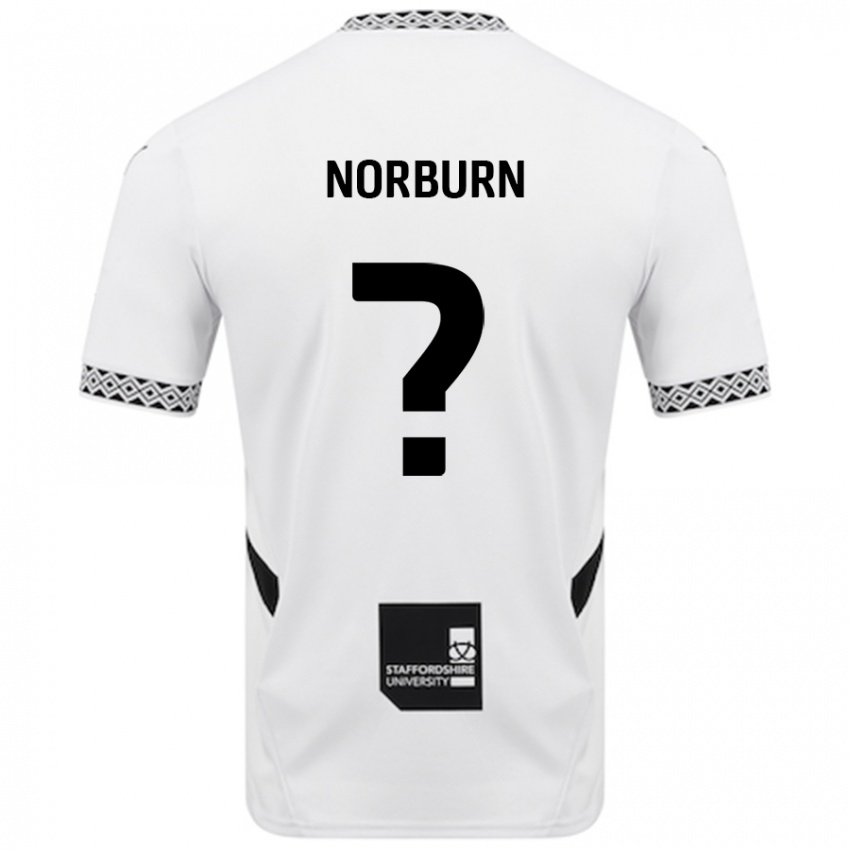 Gyermek Dylan Norburn #0 Fehér Hazai Jersey 2024/25 Mez Póló Ing