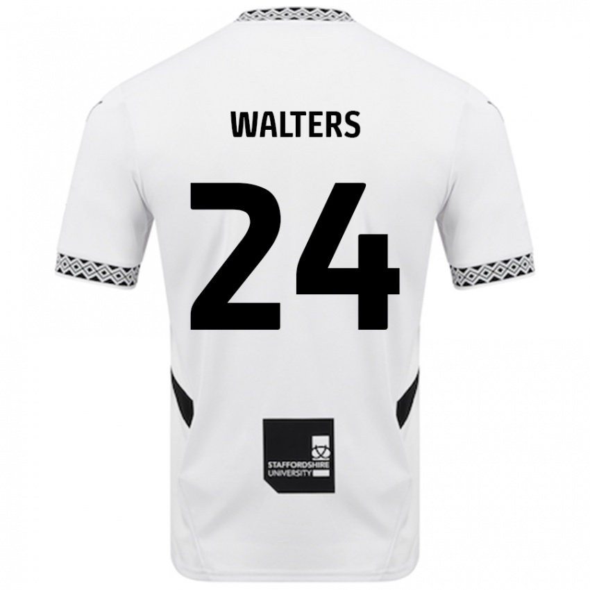 Gyermek Rhys Walters #24 Fehér Hazai Jersey 2024/25 Mez Póló Ing