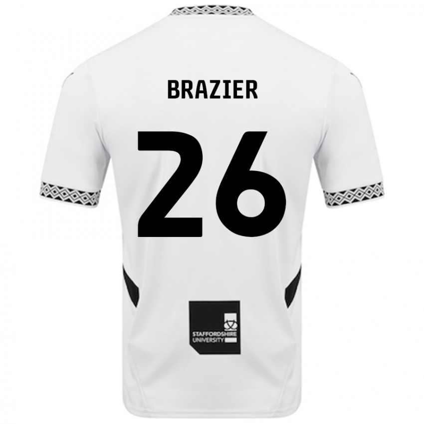 Gyermek Liam Brazier #26 Fehér Hazai Jersey 2024/25 Mez Póló Ing