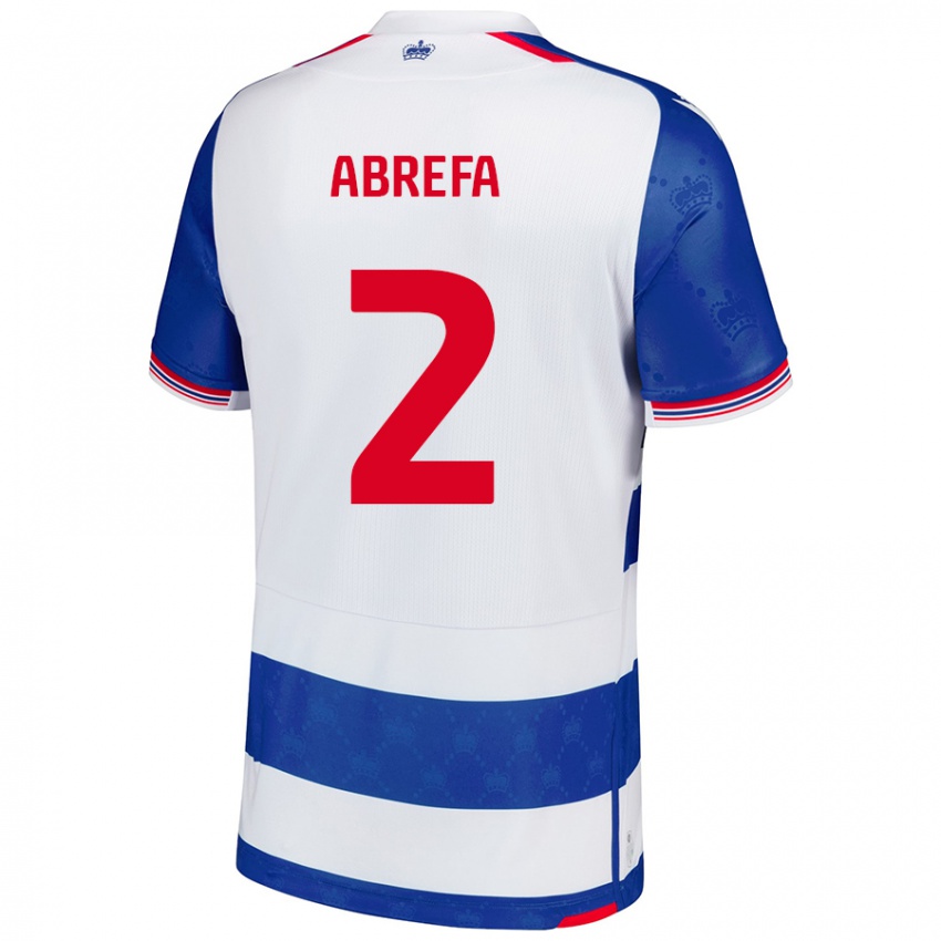 Gyermek Kelvin Abrefa #2 Kék Fehér Hazai Jersey 2024/25 Mez Póló Ing