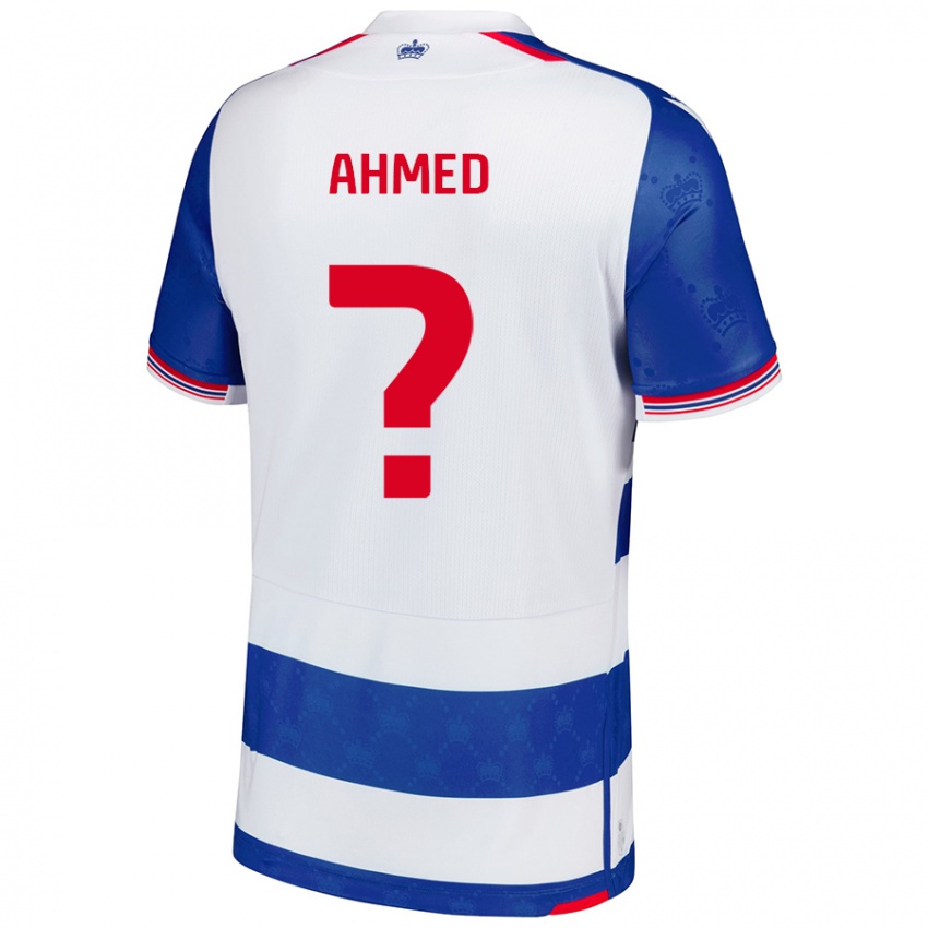 Gyermek Ashqar Ahmed #0 Kék Fehér Hazai Jersey 2024/25 Mez Póló Ing