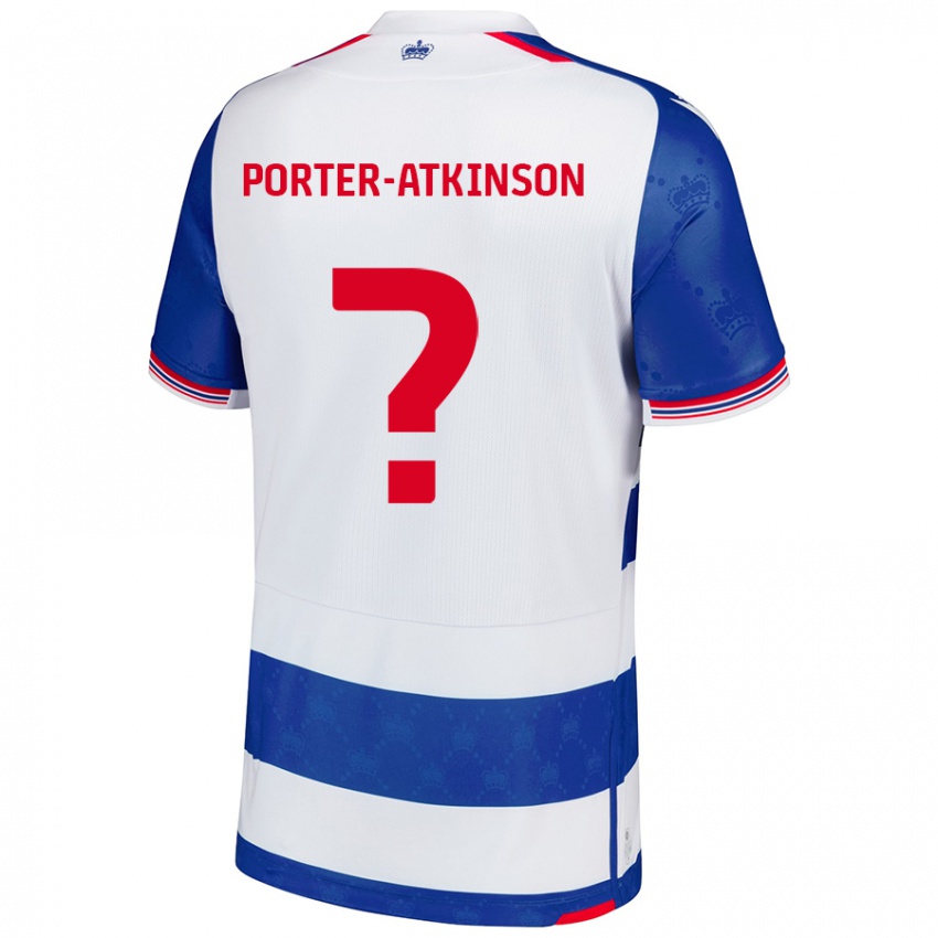 Gyermek Jayden Porter-Atkinson #0 Kék Fehér Hazai Jersey 2024/25 Mez Póló Ing