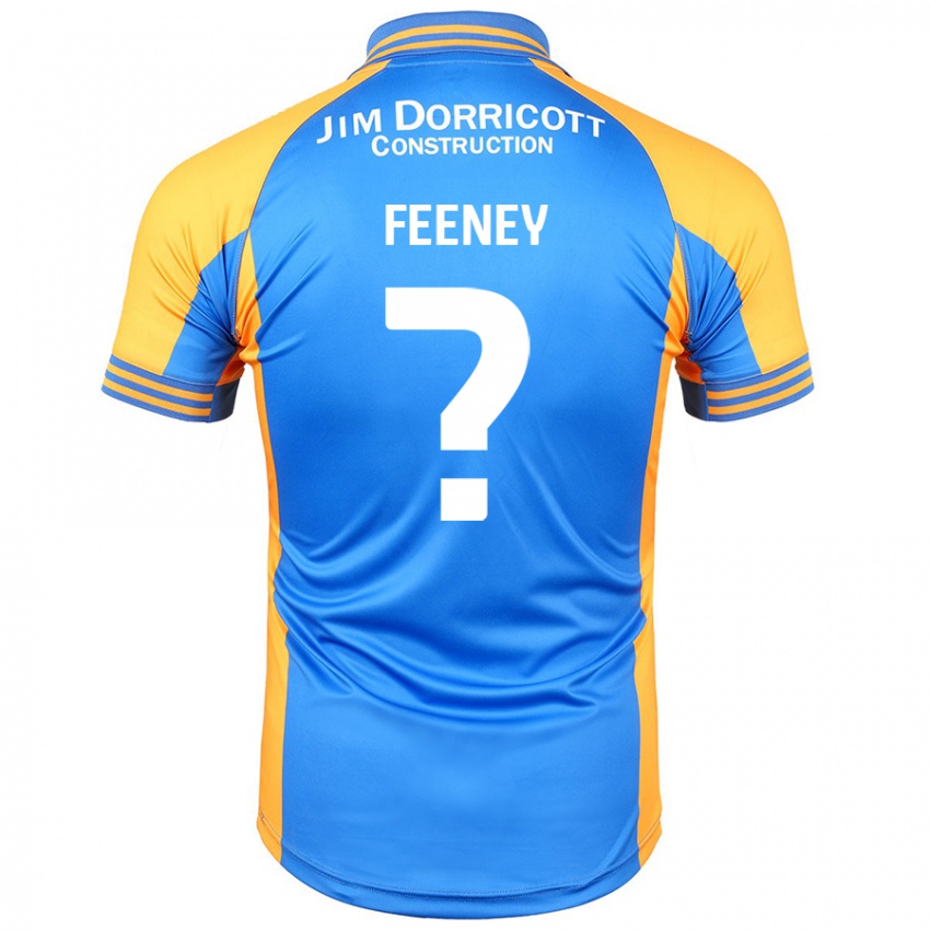 Gyermek Josh Feeney #0 Kék Borostyán Hazai Jersey 2024/25 Mez Póló Ing