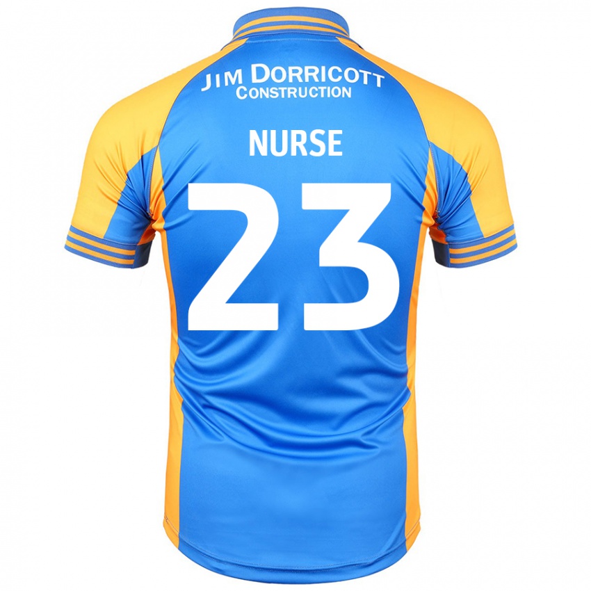 Gyermek George Nurse #23 Kék Borostyán Hazai Jersey 2024/25 Mez Póló Ing