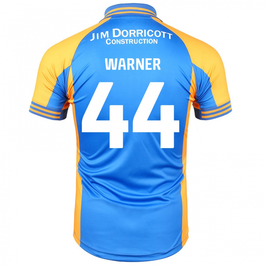 Gyermek James Warner #44 Kék Borostyán Hazai Jersey 2024/25 Mez Póló Ing