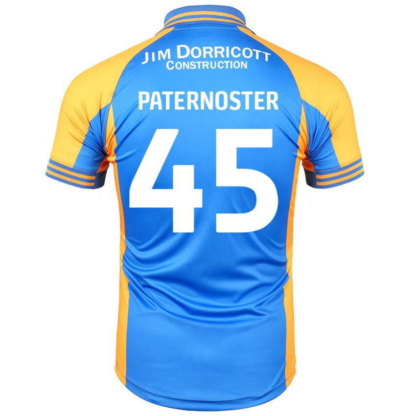 Gyermek Vladimir Paternoster #45 Kék Borostyán Hazai Jersey 2024/25 Mez Póló Ing