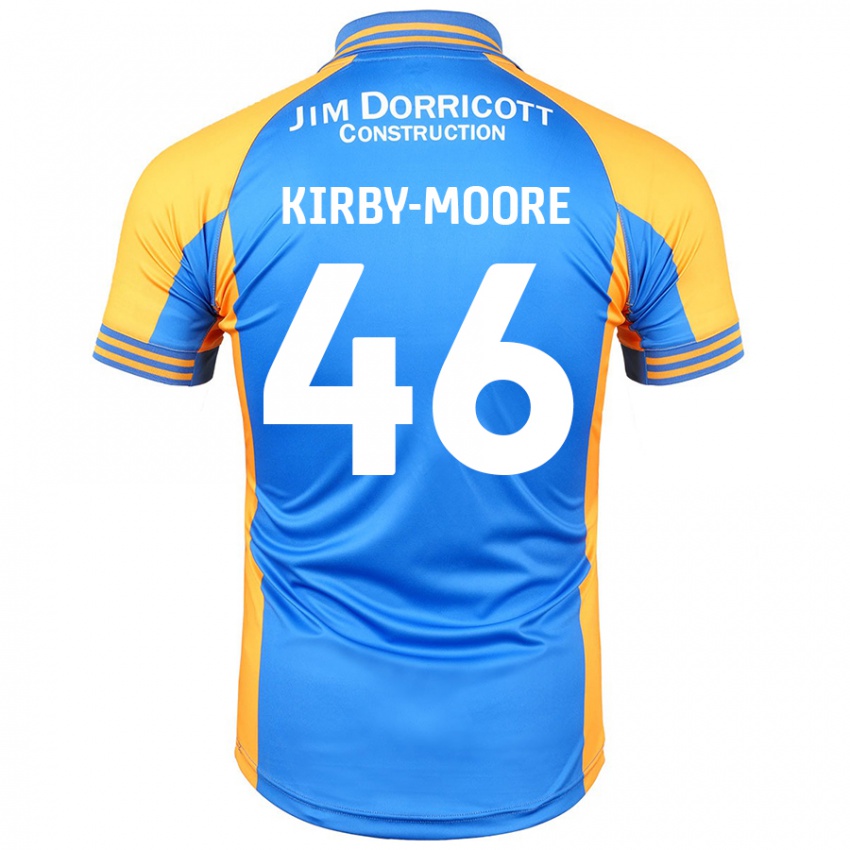 Gyermek Harvey Kirby-Moore #46 Kék Borostyán Hazai Jersey 2024/25 Mez Póló Ing