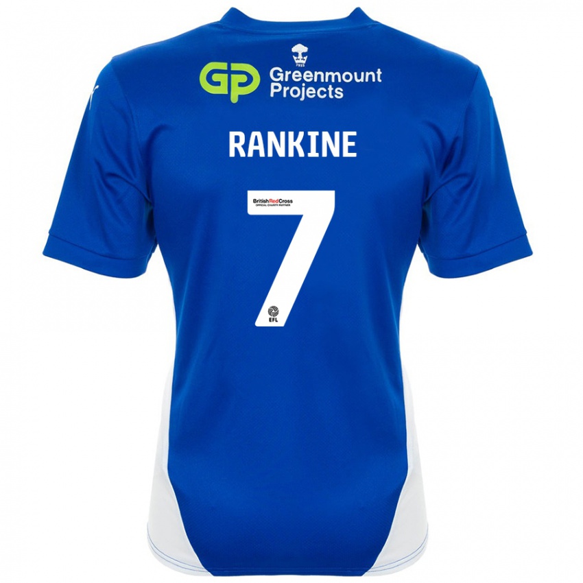 Gyermek Dion Rankine #7 Kék Fehér Hazai Jersey 2024/25 Mez Póló Ing