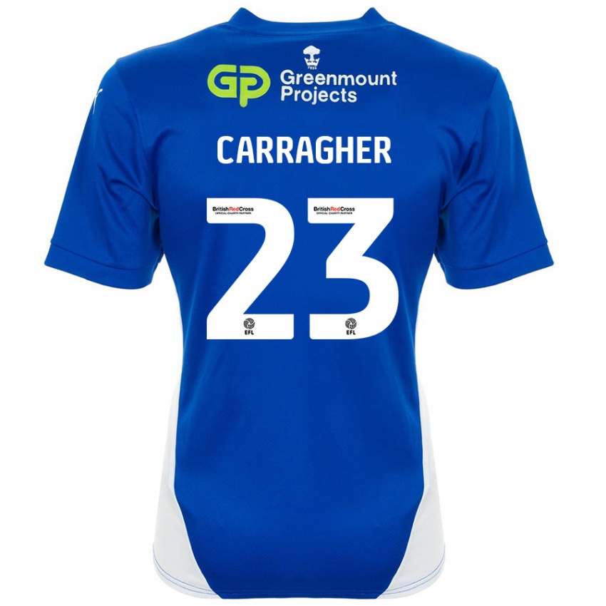 Gyermek James Carragher #23 Kék Fehér Hazai Jersey 2024/25 Mez Póló Ing