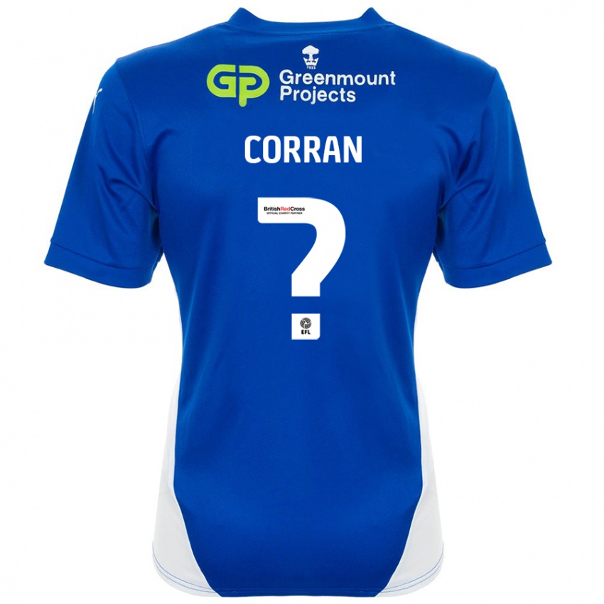 Gyermek Matthew Corran #0 Kék Fehér Hazai Jersey 2024/25 Mez Póló Ing