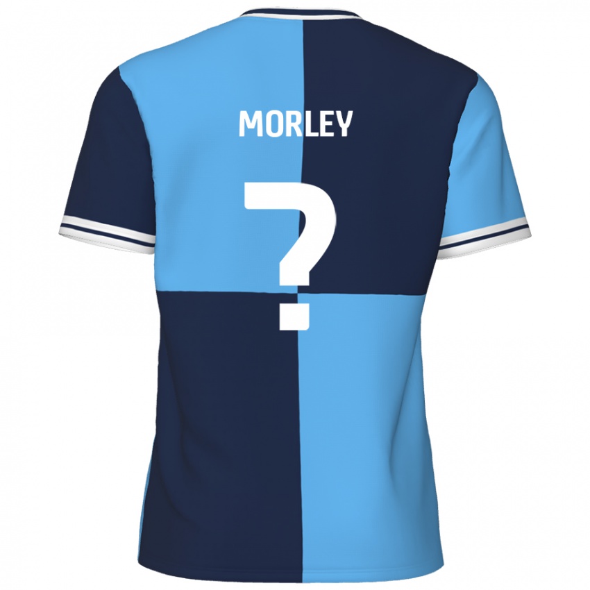 Gyermek Aaron Morley #0 Égszínkék Sötétkék Hazai Jersey 2024/25 Mez Póló Ing