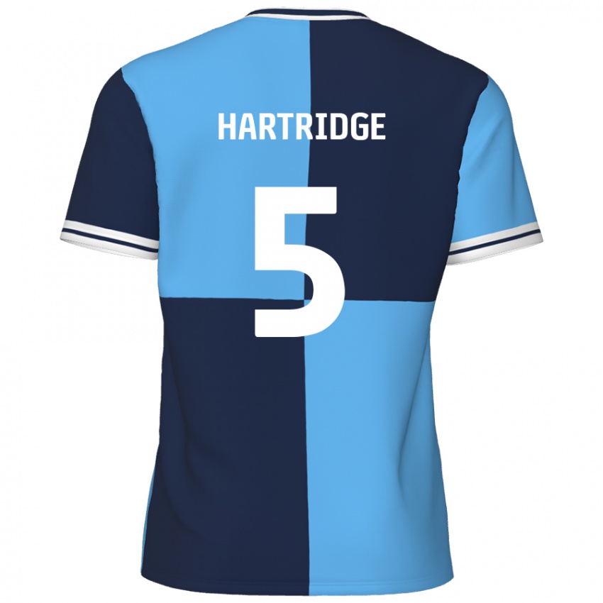 Gyermek Alex Hartridge #5 Égszínkék Sötétkék Hazai Jersey 2024/25 Mez Póló Ing