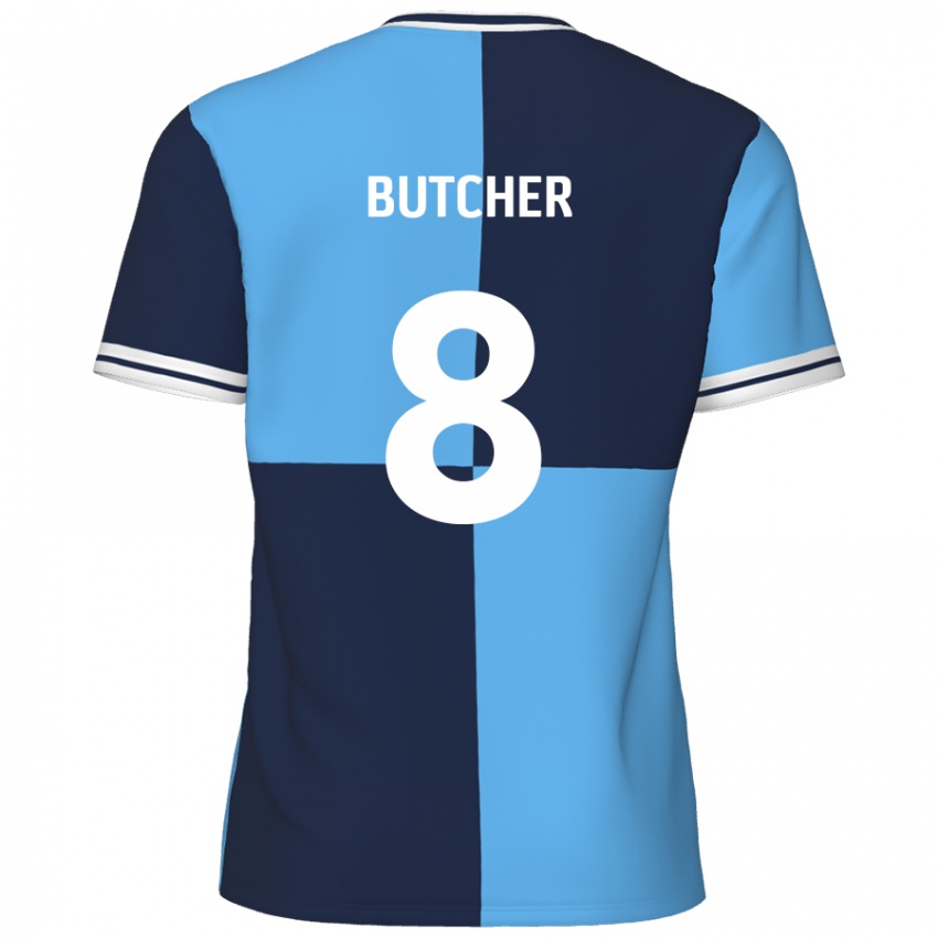 Gyermek Matt Butcher #8 Égszínkék Sötétkék Hazai Jersey 2024/25 Mez Póló Ing