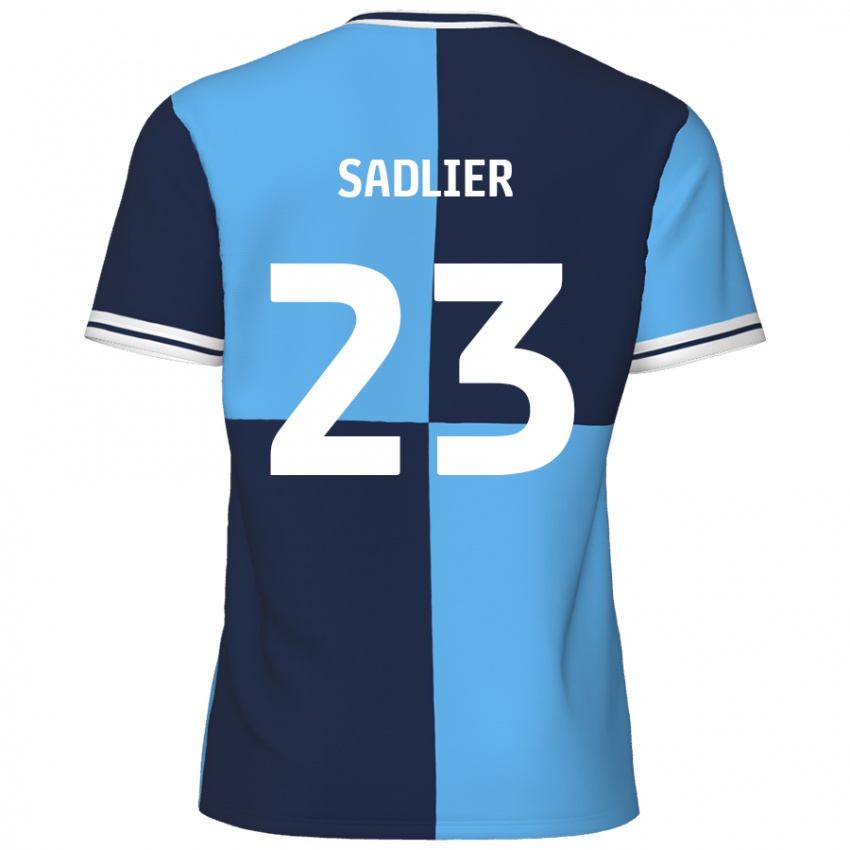 Gyermek Kieran Sadlier #23 Égszínkék Sötétkék Hazai Jersey 2024/25 Mez Póló Ing