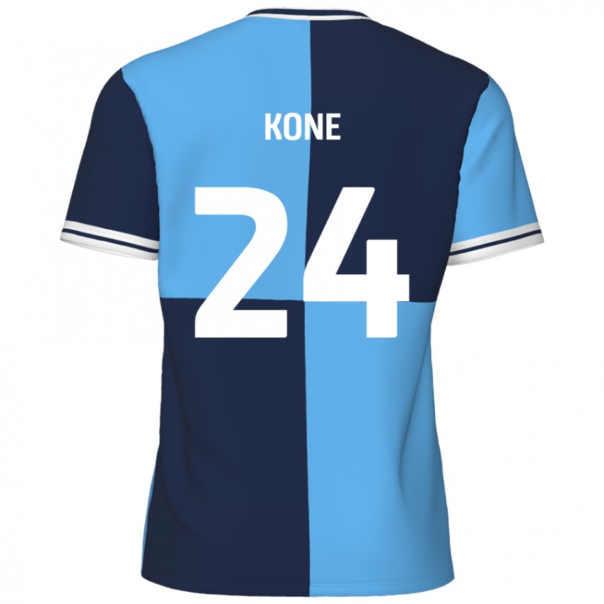 Gyermek Richard Kone #24 Égszínkék Sötétkék Hazai Jersey 2024/25 Mez Póló Ing