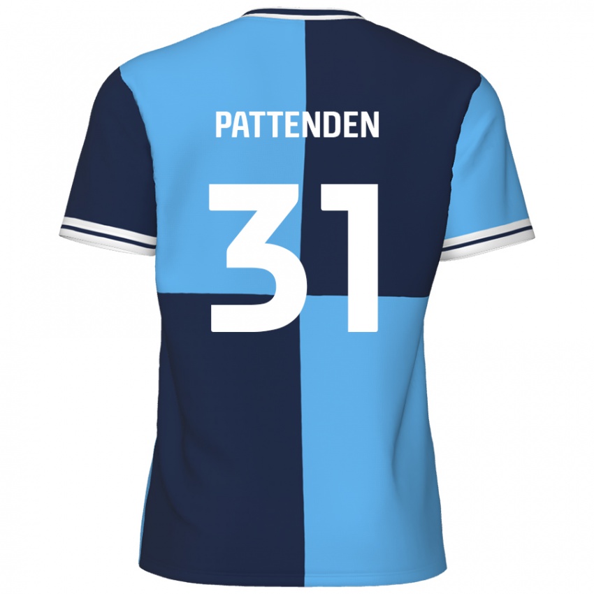 Gyermek Jasper Pattenden #31 Égszínkék Sötétkék Hazai Jersey 2024/25 Mez Póló Ing