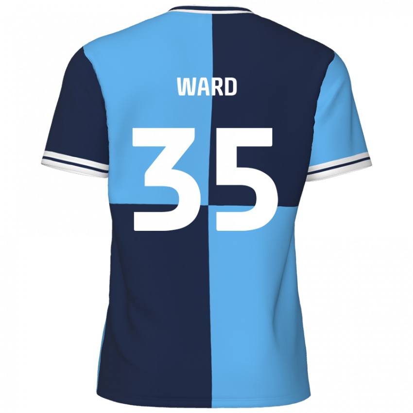 Gyermek Christie Ward #35 Égszínkék Sötétkék Hazai Jersey 2024/25 Mez Póló Ing