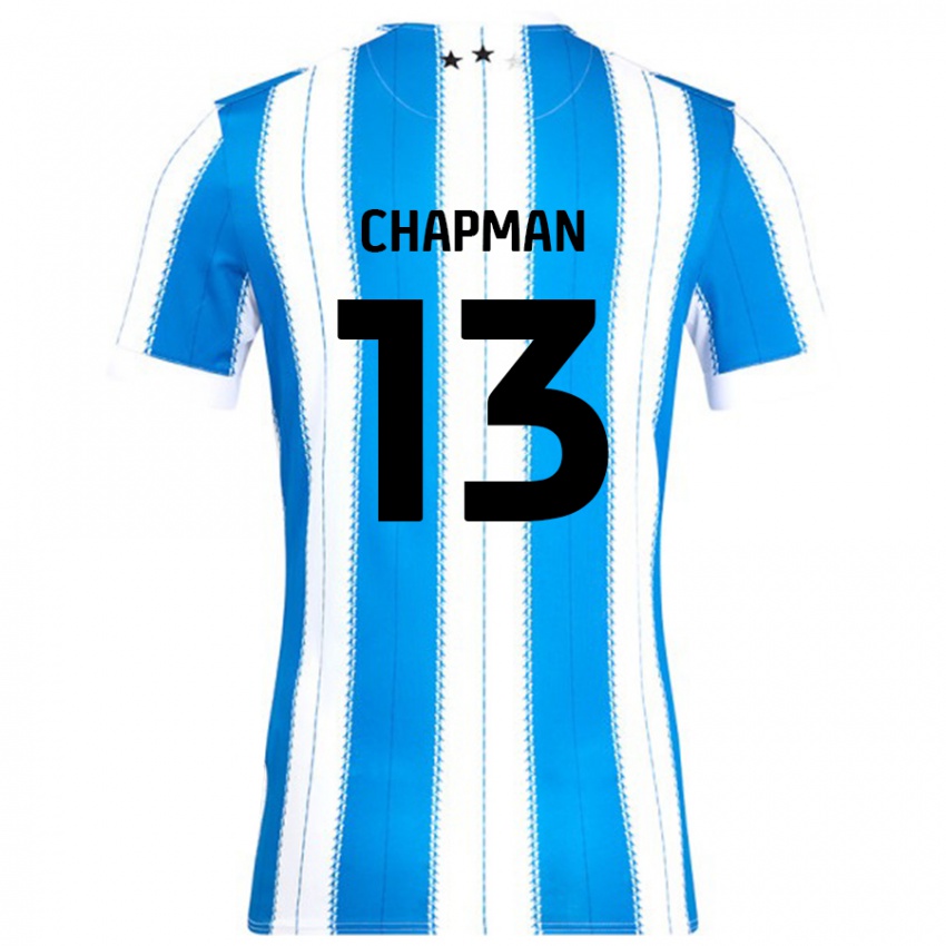 Gyermek Jacob Chapman #13 Kék Fehér Hazai Jersey 2024/25 Mez Póló Ing