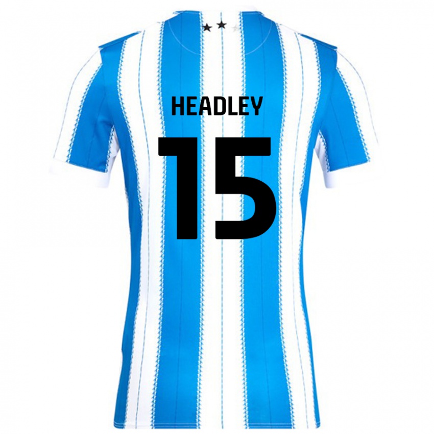 Gyermek Jaheim Headley #15 Kék Fehér Hazai Jersey 2024/25 Mez Póló Ing